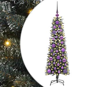 vidaXL Kunstkerstboom met 150 LED Groen 120 cm PVC en Plastic en Staal