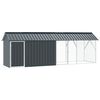 vidaXL Vogelkooi Antraciet 422 x 103 x 142 cm Gegalvaniseerd staal