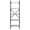 vidaXL Boekenkast 5-laags 56x31,5x174 cm bewerkt hout grijs sonoma