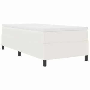 vidaXL Boxspringbed Cr&egrave;me en Wit 80 x 200 cm Katoen Stof