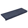 vidaXL Trapmatten 15 st 65x21x4 cm donkergrijs en blauw met rechthoekige rand