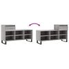 vidaXL Schoenenkast 102x36x60 cm bewerkt hout sonoma grijs