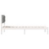 vidaXL Bedframe Lichtgrijs 75 x 190 cm Massief grenenhout