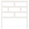 vidaXL Hoofdbord 96x4x100 cm massief grenenhout wit
