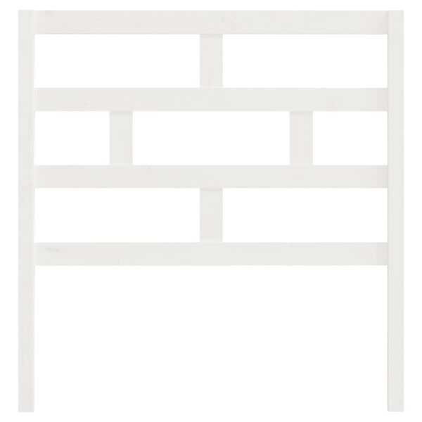 vidaXL Hoofdbord 96x4x100 cm massief grenenhout wit