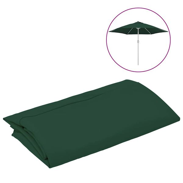 vidaXL Vervangingsdoek voor parasol 300 cm groen