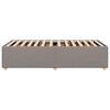vidaXL Bedframe zonder matras 100x200 cm stof taupe