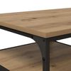 vidaXL Salontafel Artisan Eiken 90 x 49 x 40 cm Bewerkt hout