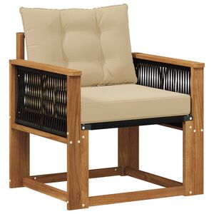 vidaXL Buiten Midden Sofa Massief Acaciahout Naturel