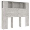 vidaXL Hoofdbordkast 120x18,5x102,5 cm betongrijs