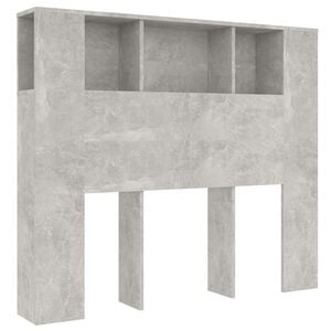 vidaXL Hoofdbordkast 120x18,5x102,5 cm betongrijs
