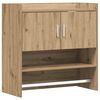 vidaXL Wandplank Muurmontage Artisanaal eiken 80 x 36 x 80 cm