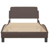 vidaXL Bedframe "Dover" kunstleer bruin 100x200 cm