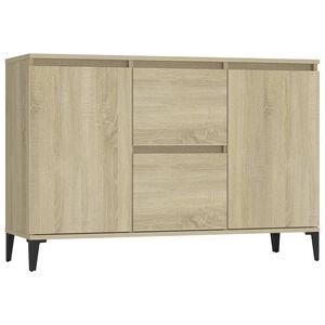 vidaXL Dressoir 102x35x70 cm bewerkt hout sonoma eikenkleurig