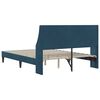 vidaXL Bedframe met hoofdeinde Blauw 120 x 190 cm Fluweel
