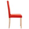 vidaXL Eetkamerstoelen 6 st kunstleer rood