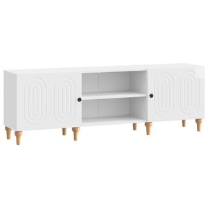 vidaXL TV-kast Hoogglans Wit 150 x 31 x 50 cm Bewerkt hout