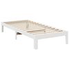 vidaXL Bedframe zonder matras massief grenenhout wit 90x200 cm