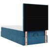 vidaXL Ottoman bed met matrassen 90x190cm fluweel donkerblauw
