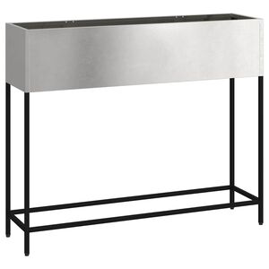 vidaXL Verhoogde Tuin Plantbak Zilver 100 x 26 x 82 cm Roestvrij staal