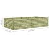 vidaXL Plantenbak verhoogd 206x100x48 cm ge&iuml;mpregneerd grenenhout