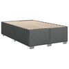 vidaXL Bedframe zonder matras 120x190 cm stof donkergrijs