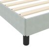 vidaXL Boxspringbed met matras Lichtgrijs 140 x 190 cm Stof