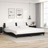 vidaXL Bedframe zonder matras "Zadar" kunstleer zwart en wit 200x200 cm