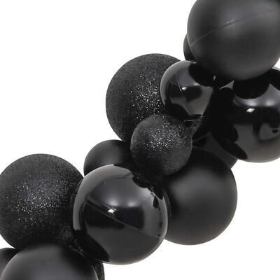 vidaXL Kerstslinger ballen 175 cm polystyreen zwart