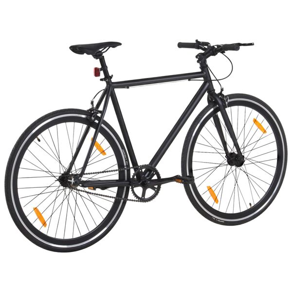 vidaXL Fiets met vaste versnelling 700 c 51 cm zwart
