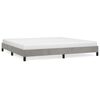 vidaXL Bedframe zonder matras 200x200 cm fluweel lichtgrijs