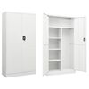 vidaXL Lockerkast 90x40x180 cm staal wit