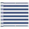 vidaXL Balkon Scherm Blauw en Wit 100 x 600 cm Oxford Stof