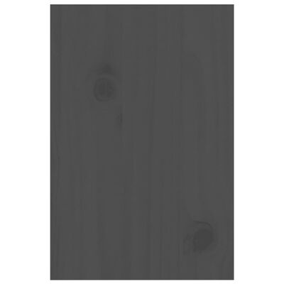 vidaXL Monitorstandaard 81x20x30 cm massief grenenhout grijs