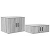 vidaXL Opbergkast 2 st Grijs Sonoma 108 x 41 x 40 cm Bewerkt hout