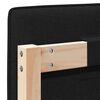 vidaXL Gestoffeerd hoofdbord Bruin en zwart 150 cm Massief grenenhout