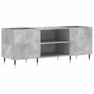 vidaXL Platenkast 121x38x48 cm bewerkt hout betongrijs