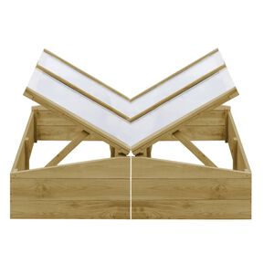 vidaXL Kweekkassen 2 st 100x50x35 cm ge&iuml;mpregneerd grenenhout