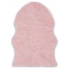 vidaXL Vloerkleed 60x90 cm kunstschapenvacht roze
