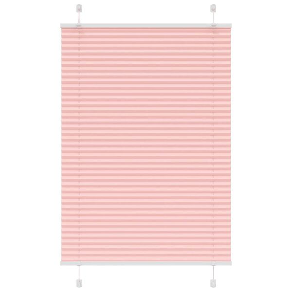 vidaXL Pliss&eacute; rolgordijn 85x150 cm stofbreedte 84,4 cm polyester roze