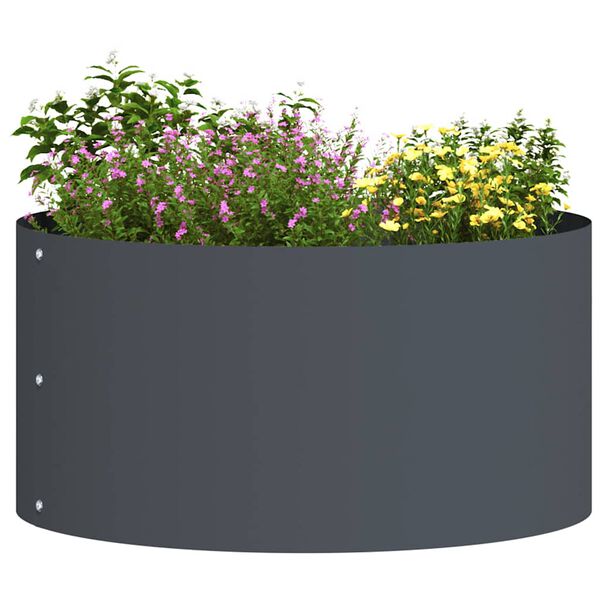 vidaXL Plantenring 5 pcs Antraciet 40 x 40 x 20 cm Koudgewalst staal