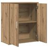 vidaXL Dressoir 2 pcs Artisan Eiken 60 x 31 x 70 cm Bewerkt hout