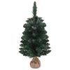vidaXL Kunstkerstboom met verlichting en standaard 90 cm PVC groen