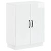 vidaXL Badkamer Opbergkast HOORN Hoogglans Wit 59,5 x 31 x 77 cm