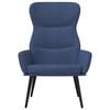 vidaXL Relaxstoel stof blauw