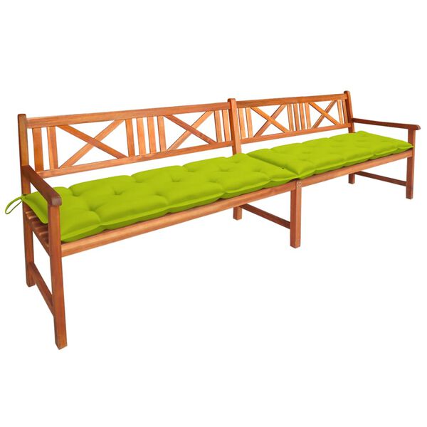 vidaXL Tuinbank met kussens 240 cm massief acaciahout