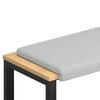 vidaXL Bankkussen Textured Velvet Lichtgrijs Diepte 35 cm