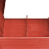 vidaXL Kippenhok met nachthok hout rood