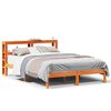 vidaXL Bedframe met hoofdbord grenenhout wasbruin 140x200 cm