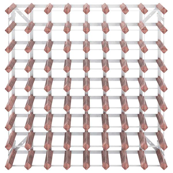 vidaXL Wijnrek voor 72 flessen massief grenenhout bruin
